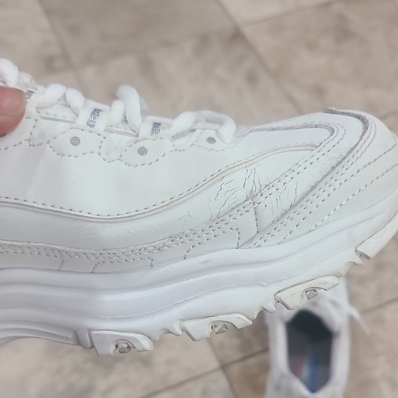 Skechers White Memory Foam Sneakers - Picture 10 of 10